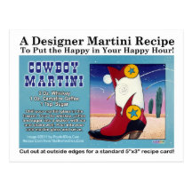 Cowboy-Martini-Rezept-Postkarte