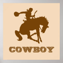 Cowboy-Plakat - ändern Sie die Farben!