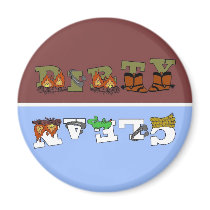 Cowboy-sauberer/schmutziger Spülmaschinen-Magnet magnete