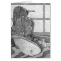 Cowboystiefel Notecards Grußkarten