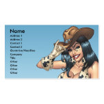 Cowgirl-Land-Mädchen-Visitenkarte durch Al Rio
