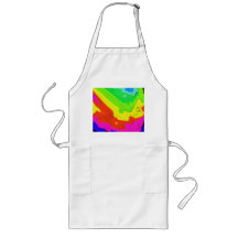 Crashing Colors Inverted Long Apron