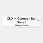 CRD = allgemeiner Schienen-Diesel! , libertycrd.co Auto Sticker
