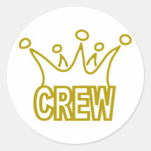 Crew-Crown.png Runde Aufkleber