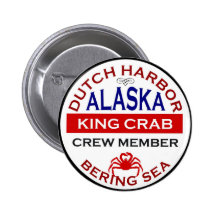 Crew-Mitglied niederländischer Hafen-alaskisches K Buttons