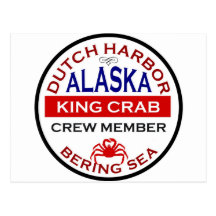 Crew-Mitglied niederländischer Hafen-alaskisches K Postkarten