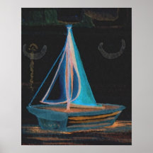CricketDiane Segeln-Plakat - Boot in der Badewanne