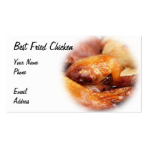 Crispy Fried Chicken Business Card Template