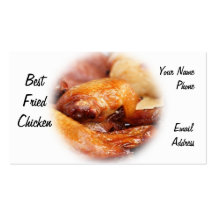Crispy Fried Chicken Business Card Template