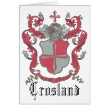 Crosland Wappen Gruß-Karte