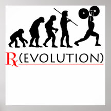 Crossfit Rx Evolutions-Diagramm-Plakat-Druck