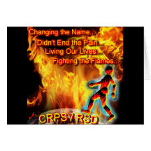 CRPS/RSD, das unsere Leben, die Flammen kämpfend l Grußkarten