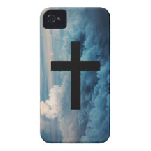Cruz en el Cielo iPhone 4 Case-Mate Carcasas