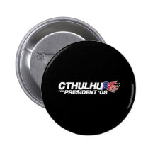 Cthulhu für Präsidenten Button
