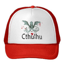 Cthulhu Horror-vektorkunst Baseballkappen