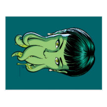 Cthulhu Mädchen-Postkarte