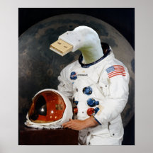 Cunningulen das Astronauten-Plakat