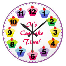 Cupcake Clock With Numbers