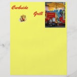 Curbsidegrill-Menü-Flyer
