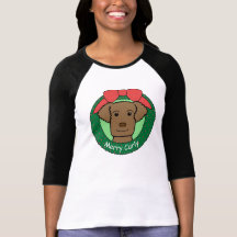 Curly-Coated Retriever-Weihnachten Tshirts