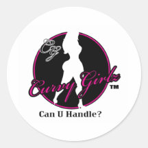 Curvy Girlz LOGO Runde Aufkleber