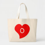 Curvy rotes mit Monogramm Herz Tasche