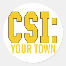 CUSTOMIZEABLE CSI Produkte Sticker