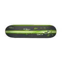 Customizeable Grünes und Grau des Skateboardbrandu Skate Board