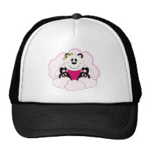 Cutelyn Baby-Engels-Panda betreffen Wolken Truckerkappe