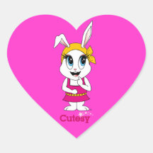 Cutesy Bunny™ Aufkleber