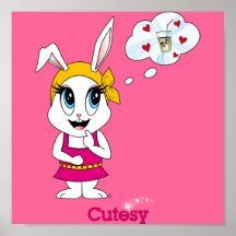 Cutesy Bunny™ Drucke Plakatdruck