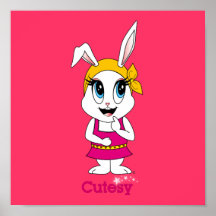 Cutesy Bunny™ Drucke Plakate