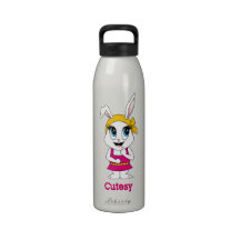 Cutesy Bunny™ Wasser-Flasche Wasserflasche