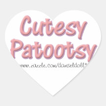 Cutesy Patootsy Aufkleber