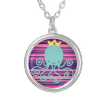 Cyan-blaue Kraken-Prinzessin Amulett