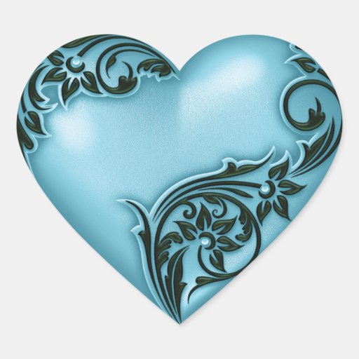 Herz Aufkleber Rolle cyan blaues w schwarzes der herz rolle herz sticker zazzle Herz Aufkleber Rolle cyan blaues w schwarzes der herz rolle herz sticker zazzle