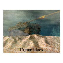 Cyber kämpft Postkarte