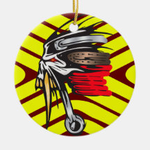 Cyber-Schädel-Kolben Weihnachtsornament