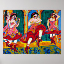 Czardas Tänzer durch Ernst Ludwig Kirchner poster