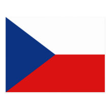 Czechia Flaggen-Postkarte