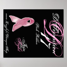 D17 Pink Ribbon Poster