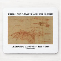 Da Vinci-Entwurf für eine Flugmaschine Mousepad