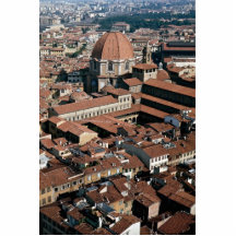 Dächer von Florenz, San Lorenzo Haube, Italien Photo Figuren