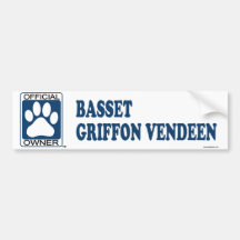 Dachshund Griffon Vendeen Blau Autosticker