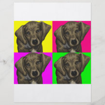 Dackel-helle Hundecollage Custom Flyer