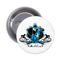 Dackel Projekt Hundeillustration Buttons
