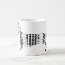 Dackel-Silhouette von vielen Tee Tasse