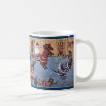 Dackel-Vintager Becher Tasse