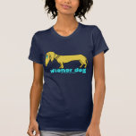 Dackelhundelustiger niedlicher T-Shirt Entwurf