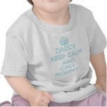 Daddy Keep Calm T-Shirt (Light Blue)